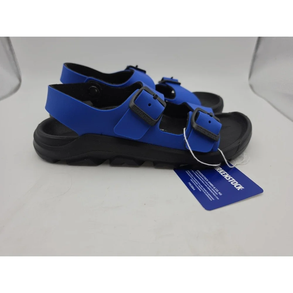 Birkenstock Mogami Kids Sandals — Ultrablue & Black Size Size 35